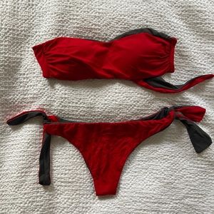 ITALIAN REVERSIBLE STRAPLESS BIKINI